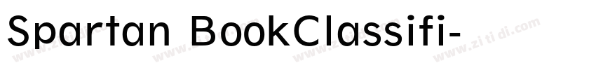 Spartan BookClassifi字体转换